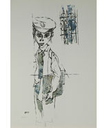 &quot;To School&quot; by Knispel Gershon Signed Limited Edition of 125 Lithograph ... - $1,409.53 MXN
