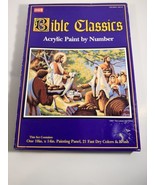 Bible Classics Craft House Acrylic Paint By Number 10x14 Loaves And Fishes - £15.11 GBP