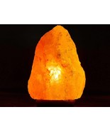 Himalayan salt lamp on wooden base 20-25cm spiritual healing mineral cry... - $55.85