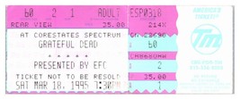 Grateful Dead Concert Ticket Stub March 18 1995 Philadelphia Pennsylvania - $51.41