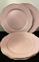 Faianca Subtil Stoneware 4 Soft Pink 11-3/4&quot; Lg Dinner Plates Portugal - £35.06 GBP