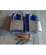 2 X RIELDA Keyed  Alike Padlocks Re-programable High Security/W Key Set 3+1 - $242.30 CAD