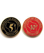 University of Wisconsin Transplant Clinic 5 &amp; 10 Year Anniversary Pins L... - $405.83 MXN