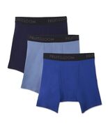 Fruit of the Loom Men's Breathable Cotton Micro-Mesh Boxer Briefs, 3 Pack S - $19.99