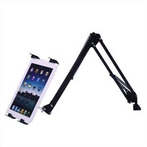 MID Telescopic Mobile Rack Extra Long Mount Stand for iPad and Tablets - Black - £17.91 GBP