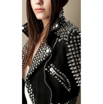 Esigner handmade studded and spiked steam punk short leather jacket 01 rebelsmarket  1  thumb200