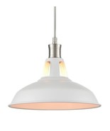 CLAXY Industrial Kitchen Pendant Lighting Brushed Nickel Loft Barn Hangi... - $312.38 MXN