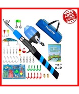 Portable Kids Fishing Pole with Tackle Box – Safe and Fun Fishing Adventure - $935.95 MXN