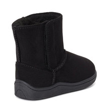 Wonder Nation Cozy Faux Shearling Boot Infant Girls Black 5 NWT - £19.97 GBP