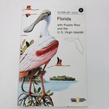 Vintage 1988 Florida Puerto Rico Closeup Map National Geographic Society - £9.78 GBP