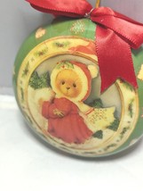 Vintage Cherished Teddies 1996 Priscilla Hillman Round Christmas Ornament Enesco - $29.89