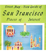 1970 San Francisco Bay Street Map View Guide 2 Sided Vintage Places Cali... - $41.60 CAD