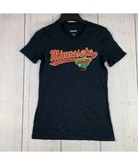 Minnesota Wild NHL Reebok Large Black Tshirt New Girl - $18.13 CAD
