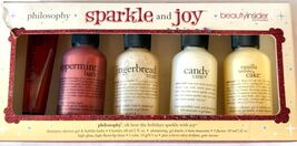 Philosophy Holiday Set Shower Gel Lip Shine Peppermint Vanilla Cake Cand... - €59,13 EUR