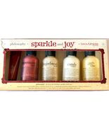 Philosophy Holiday Set Shower Gel Lip Shine Peppermint Vanilla Cake Cand... - €59,13 EUR