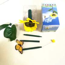 Solar Powered Butterfly with Sunflower Flying Vivid Solar Powered Bird - £17.36 GBP+