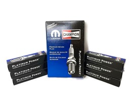 OEM Mopar Champion Platinum Power Chrysler Dodge Spark Plugs 6 Pack 6-SPTE10PMC5 - £37.68 GBP