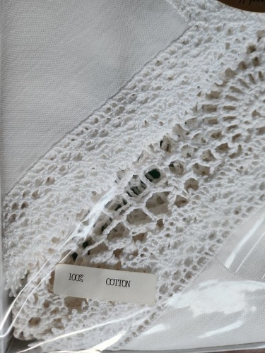 Vintage Brownlow ~ Boxed Place Mat Set ~ 6 Placemats ~ 6 Napkins ~ Cotton ~ Lace Item image 6