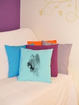 Briard, pillow with dog, home decoration, high quality fabric, 5 colours!!! - £15.13 GBP