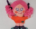 Vintage Ideal Cloth 1972 Scribble Doll Pink Hair Plush - With Chalk - $29.60