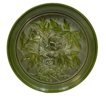 Green Floral Flower 3D Melamine Serving Platter Bar Tray Made in Japan 13 1/2&quot; - £22.10 GBP