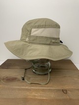 Columbia Bucket Hat Bora Bora Fishing Sun Hike Khaki Unisex Chin Strap E... - $19.75