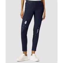 HUE Studio Distressed Denim Legging Midnight Rinse XL 16/18 NEW - $478.10 MXN