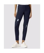 HUE Studio Distressed Denim Legging Midnight Rinse XL 16/18 NEW - $473.86 MXN