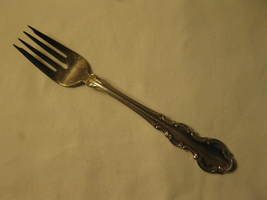 S.L. &amp; G.H. Rogers co. 1981 Juliette Pattern Silver Plated 7&quot; Table Fork #4 - $7.00