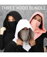 THREE Assassin Ninja Mask Hoods Ren Faire Comic Con Dnd Festival Costume... - £59.75 GBP