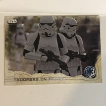 Rogue One Trading Card Star Wars #89 Troopers On Patrol - £1.51 GBP