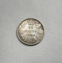 1900 Canada Silver 10 Cents Coin AI672 - £85.56 GBP