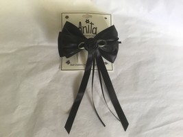 Anita Girls Formal Black Large Triple Stack Rosebud Streamers Hairbow  3105 - £4.77 GBP