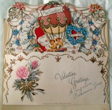 Vintage Millers Greetings Large Cutout Valentine Card 1950s - £10.38 GBP