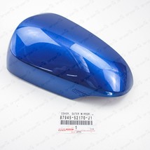 New Genuine Toyota 12-19 Prius &quot;C&quot; Driver Mirror Cover 8T7 Blue 87945-52... - $42.30