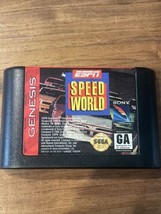 ESPN Speedworld (Sega Genesis, 1994) Authentic Cart Only  - $12.55