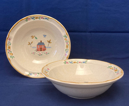 Vintage International Stoneware Heartland cereal or soup bowls set of 2 - $8.00