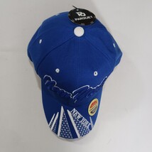 Parquet New York Men's Back Strap Blue/White Cotton Blend Baseball Cap Hat image 10