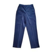 Alfred Dunner Dark Blue Pull On Pants ~ High Rise ~  Sz 8 ~ 29&quot; Inseam - £17.76 GBP