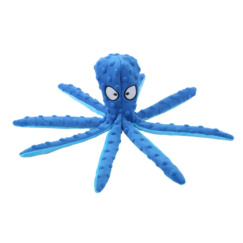 Plush Squeak Octopus Shell Puzzle Toy for Pet, Interactive Teeth Cleaning, Chew - £10.16 GBP