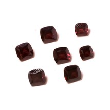 9.6 Carat 7pcs Red Garnet Faceted Handmade Loose Lot Gemstone for Jewelry Making - £15.73 GBP