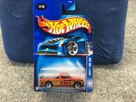 2003 Hot Wheels Chevy 1500 1996 Pickup Truck #216 orange 5sp wheels NIP - £3.10 GBP