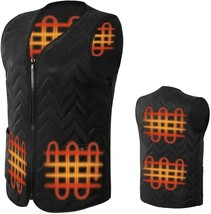 Heated Vest, USB Charging Electric Heated Jacket Lightweight Vest for Women Men - £37.95 GBP