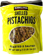 Kirkland Signature Shelled Pistachios Roasted &amp; Salted 24 Oz (680g) EXP ... - $492.53 MXN