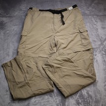 Magellan Pants Mens XL Khaki Back Country Convertible Shorts Zip Athleti... - $22.75