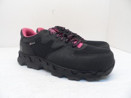 Timberland PRO Women&#39;s Powertrain Alloy-Toe Work Shoes 92669 Black/Pink 10M - £62.64 GBP