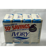 4 Bars 3.5oz New Sealed Vintage Ivory Personal Size Soap Bars 1987 - £15.65 GBP
