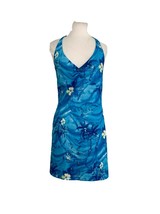 Vintage 1980s Fredericks of Hollywood Womens Dress Size Medium Blue Hawa... - $44.55