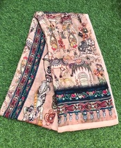 Kalamkari Chinon Chiffon Indian Dupatta For Women, Stole, Scarf, Shawl, DP2011 - £24.37 GBP