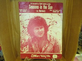 Seasons In The Sun Mckuen Brell Jacks 1961/1964 Sheet Music - £5.49 GBP